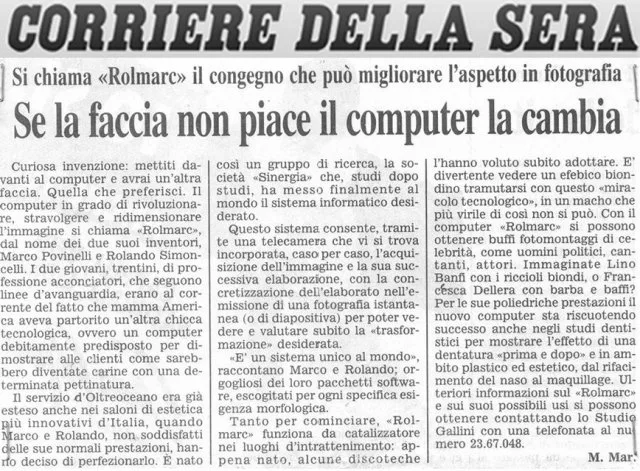 Articolo su Rolando Simoncelli — Corriere della Sera